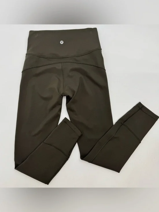 Lululemon In Movement 7/8 Tight Dark Olive Green - Picture 4 of 9